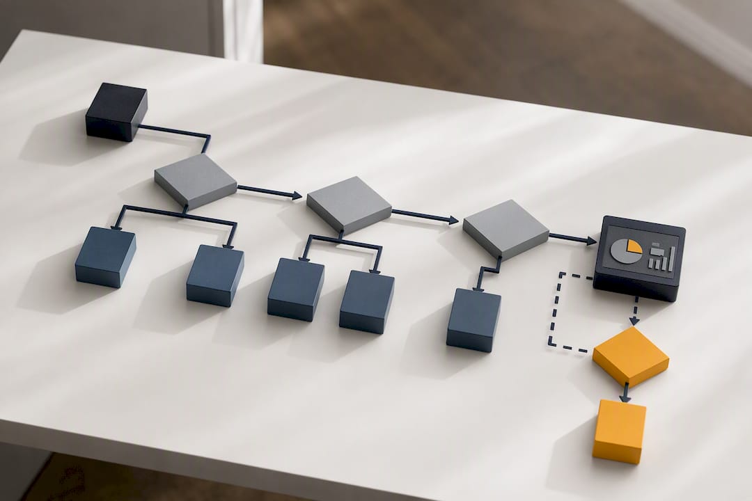 Decision tree showing alert runbook escalation