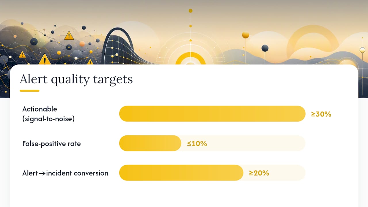 How Do You Measure Alert Quality? Metrics and Benchmarks — overview diagram