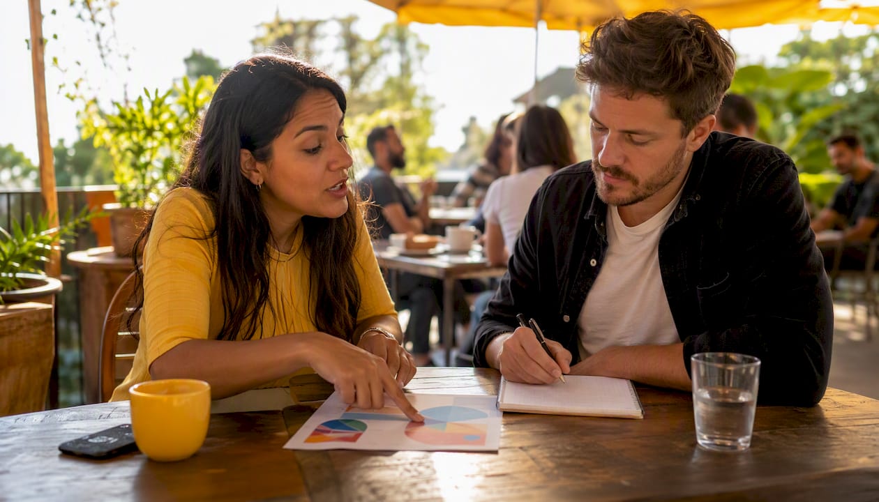 Customer success managers discussing hybrid accounts