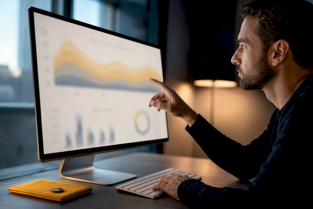 Analyst reviewing cohort retention forecast