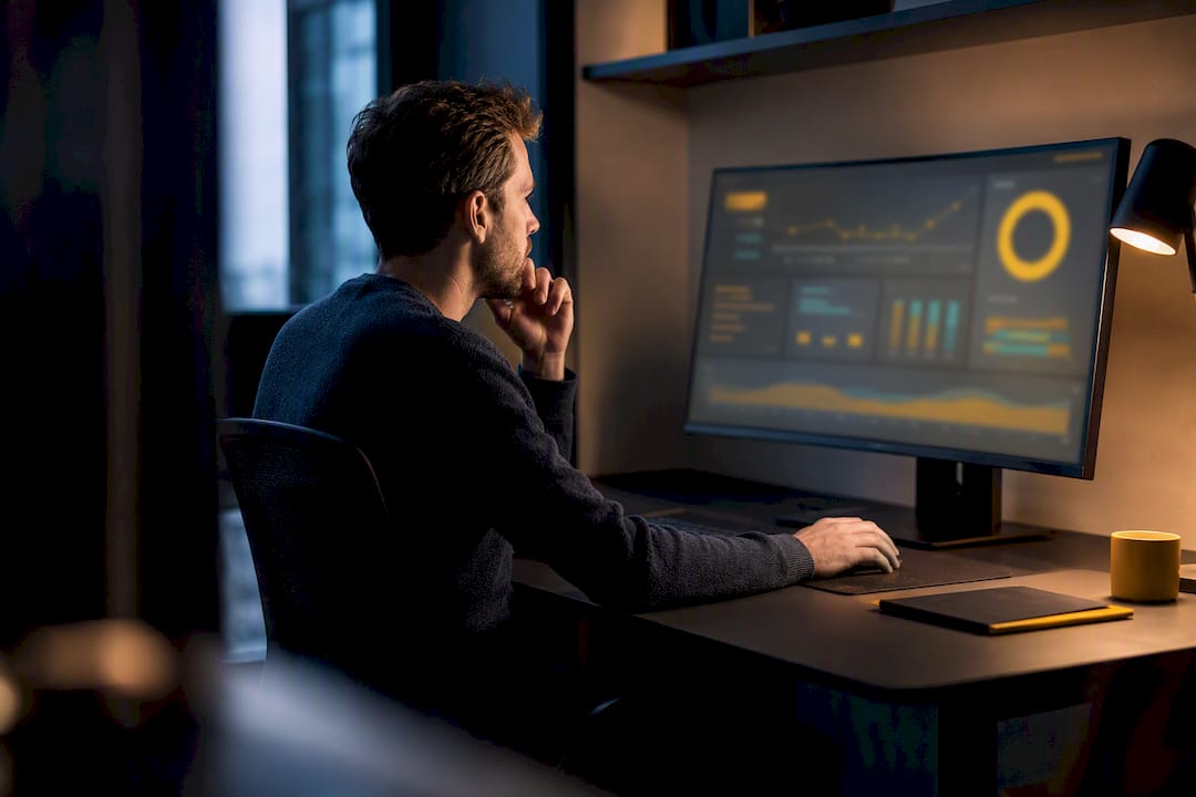 Analyst calibrating SaaS health score dashboard