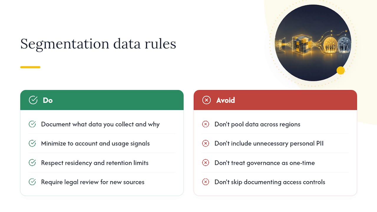 Legal and Privacy Considerations for Segmentation Data — overview diagram