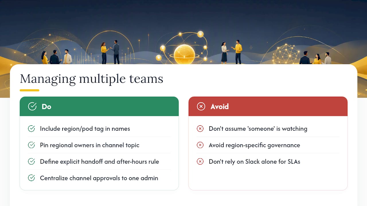 Managing Multiple Customer Success Teams or Regions — overview diagram